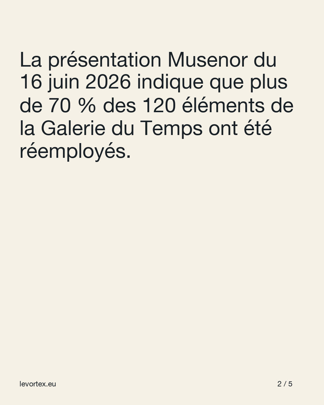 Plus de 70 % des 120 éléments. · diapositive 2